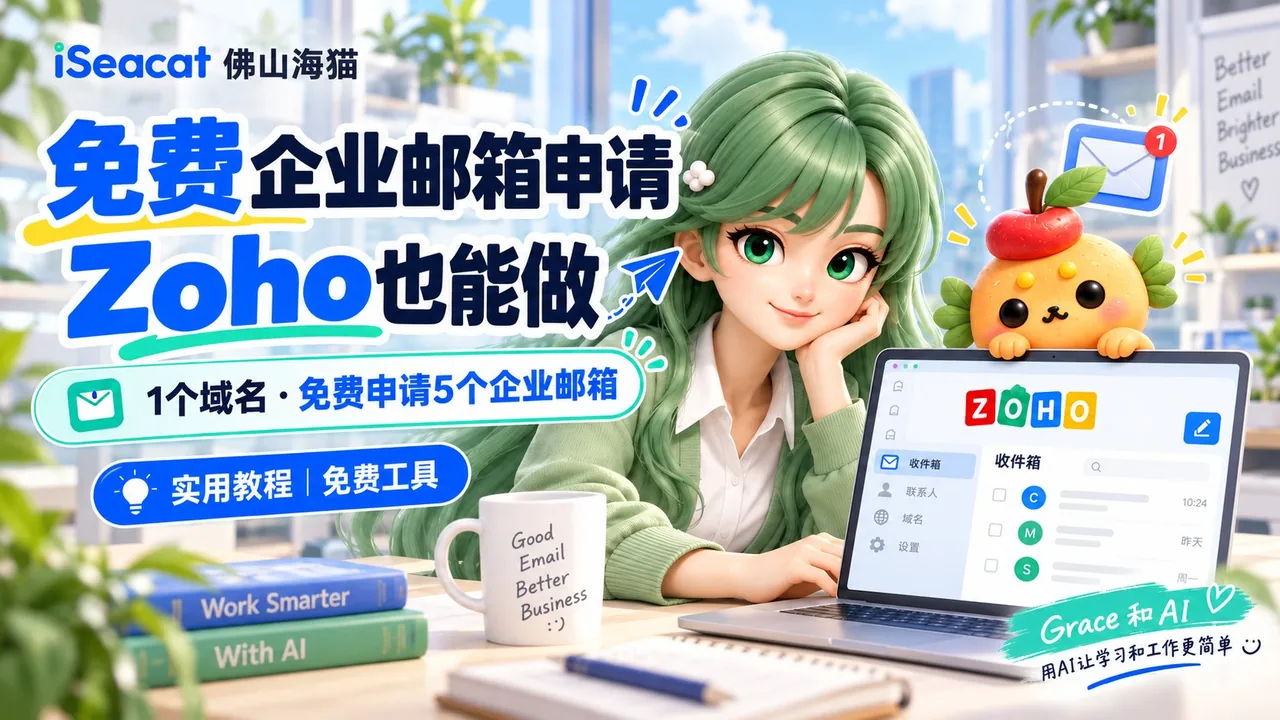 公司邮箱也能免费申请？一个域名最多5个账号 封面